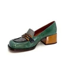 Chie Mihara Bydu Cuir Vert*Femme Mocassins