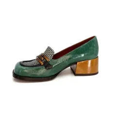 Chie Mihara Bydu Cuir Vert*Femme Mocassins