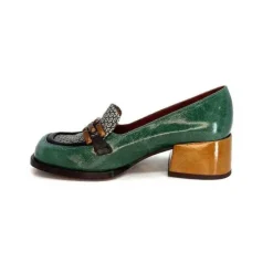 Chie Mihara Bydu Cuir Vert*Femme Mocassins