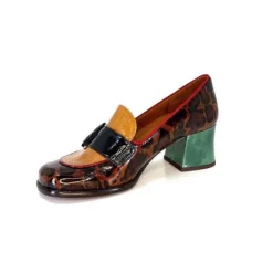Chie Mihara Meisen Cuir Marron Rouge Vert*Femme Mocassins