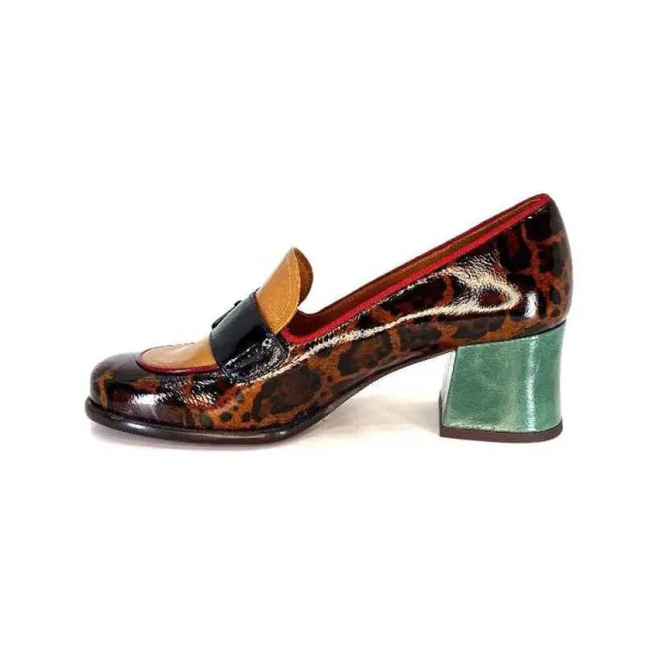 Chie Mihara Meisen Cuir Marron Rouge Vert*Femme Mocassins
