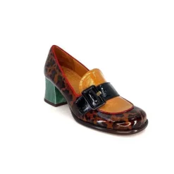 Chie Mihara Meisen Cuir Marron Rouge Vert*Femme Mocassins