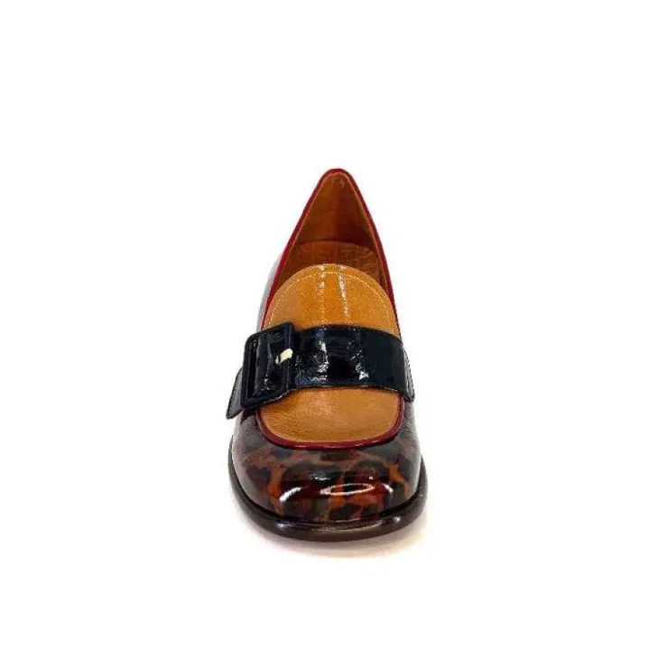 Chie Mihara Meisen Cuir Marron Rouge Vert*Femme Mocassins