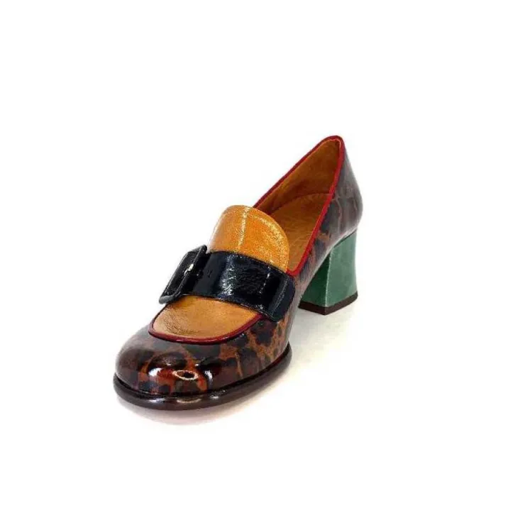 Chie Mihara Meisen Cuir Marron Rouge Vert*Femme Mocassins