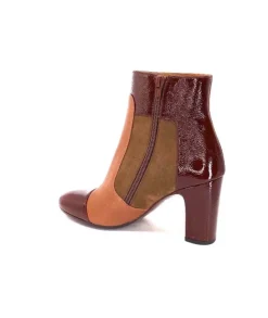 Chie Mihara Wetop Cuir, Cuir Vernis, Daim Marron*Femme Bottines