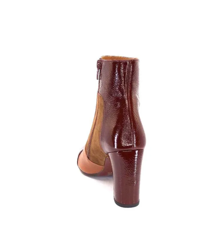 Chie Mihara Wetop Cuir, Cuir Vernis, Daim Marron*Femme Bottines