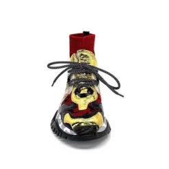 Ivoire0255a Cljd F033 Rouge - Dore*Femme Baskets