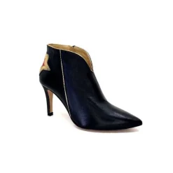 creatis Magic Cuir Noir Rouge Or*Femme Bottines