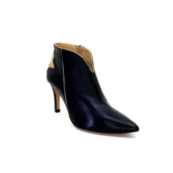 creatis Magic Cuir Noir Rouge Or*Femme Bottines