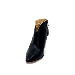 creatis Magic Cuir Noir Rouge Or*Femme Bottines
