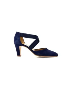 cristian daniel 0348 Daim Bleu Marine*Femme Escarpins
