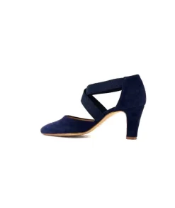 cristian daniel 0348 Daim Bleu Marine*Femme Escarpins