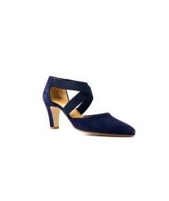 cristian daniel 0348 Daim Bleu Marine*Femme Escarpins
