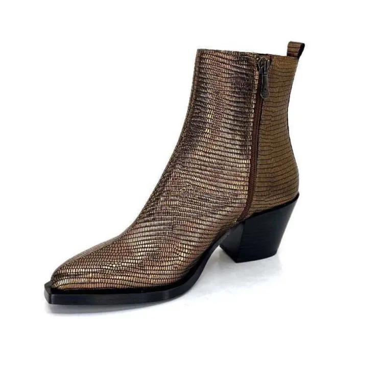 Dansi 6140 Cuir Bronze*Femme Santiags