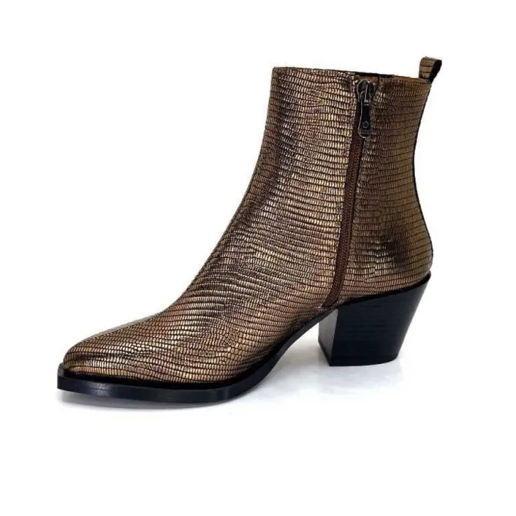 Dansi 6140 Cuir Bronze*Femme Santiags