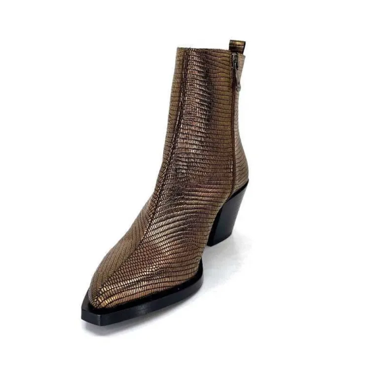 Dansi 6140 Cuir Bronze*Femme Santiags