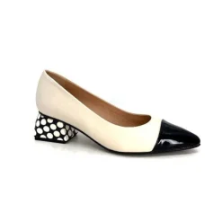 Dansi 5943 Cuir Creme*Femme Escarpins