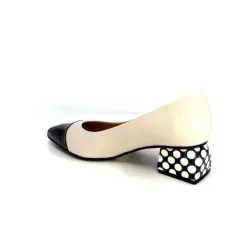 Dansi 5943 Cuir Creme*Femme Escarpins