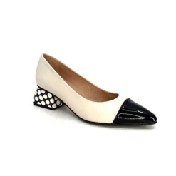 Dansi 5943 Cuir Creme*Femme Escarpins
