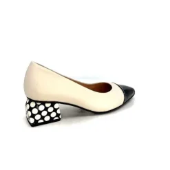 Dansi 5943 Cuir Creme*Femme Escarpins
