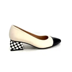 Dansi 5943 Cuir Creme*Femme Escarpins