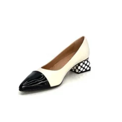 Dansi 5943 Cuir Creme*Femme Escarpins