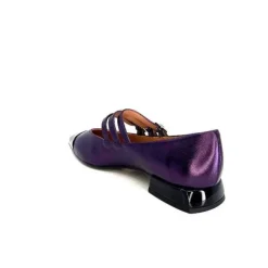 Dansi 5702 Cuir Metallique Violet*Femme Ballerines