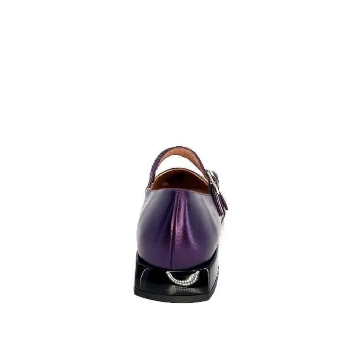 Dansi 5702 Cuir Metallique Violet*Femme Ballerines
