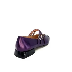 Dansi 5702 Cuir Metallique Violet*Femme Ballerines