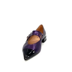Dansi 5702 Cuir Metallique Violet*Femme Ballerines