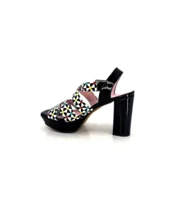 Dansi 5580 Duma Cuir Noir Multi*Femme Sandales