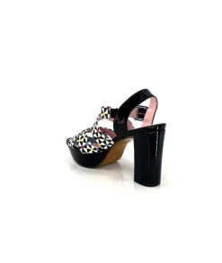 Dansi 5580 Duma Cuir Noir Multi*Femme Sandales