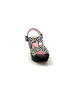 Dansi 5580 Duma Cuir Noir Multi*Femme Sandales