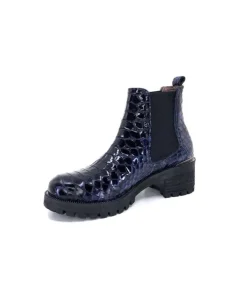 Minka Dinka Cuir Vernis Coco Bleu*Femme Bikers