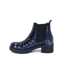 Minka Dinka Cuir Vernis Coco Bleu*Femme Bikers