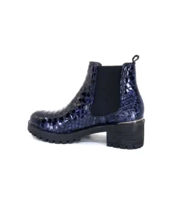 Minka Dinka Cuir Vernis Coco Bleu*Femme Bikers