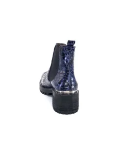 Minka Dinka Cuir Vernis Coco Bleu*Femme Bikers