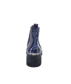 Minka Dinka Cuir Vernis Coco Bleu*Femme Bikers