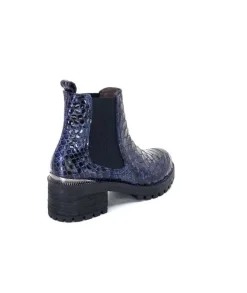 Minka Dinka Cuir Vernis Coco Bleu*Femme Bikers