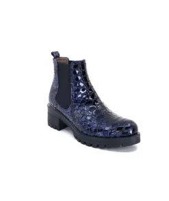 Minka Dinka Cuir Vernis Coco Bleu*Femme Bikers