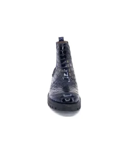 Minka Dinka Cuir Vernis Coco Bleu*Femme Bikers