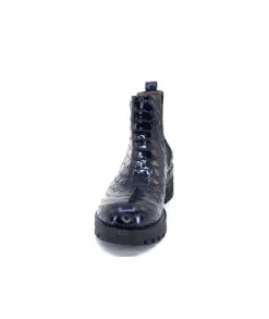 Minka Dinka Cuir Vernis Coco Bleu*Femme Bikers