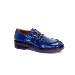 Donna Carolina 50.912.012 Cuir Spazzolato Bleu*Femme Mocassins