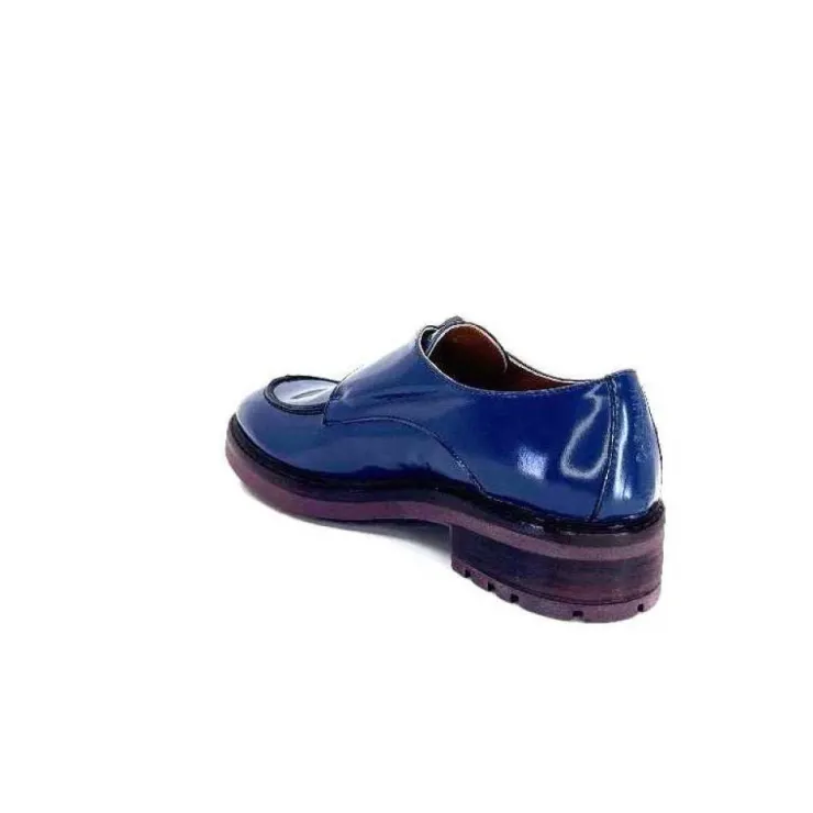 Donna Carolina 50.912.012 Cuir Spazzolato Bleu*Femme Mocassins