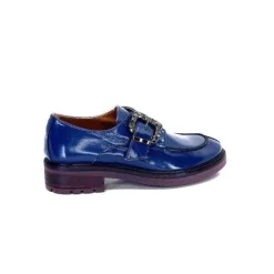 Donna Carolina 50.912.012 Cuir Spazzolato Bleu*Femme Mocassins