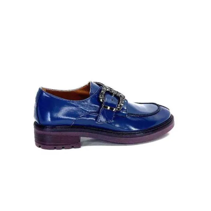 Donna Carolina 50.912.012 Cuir Spazzolato Bleu*Femme Mocassins