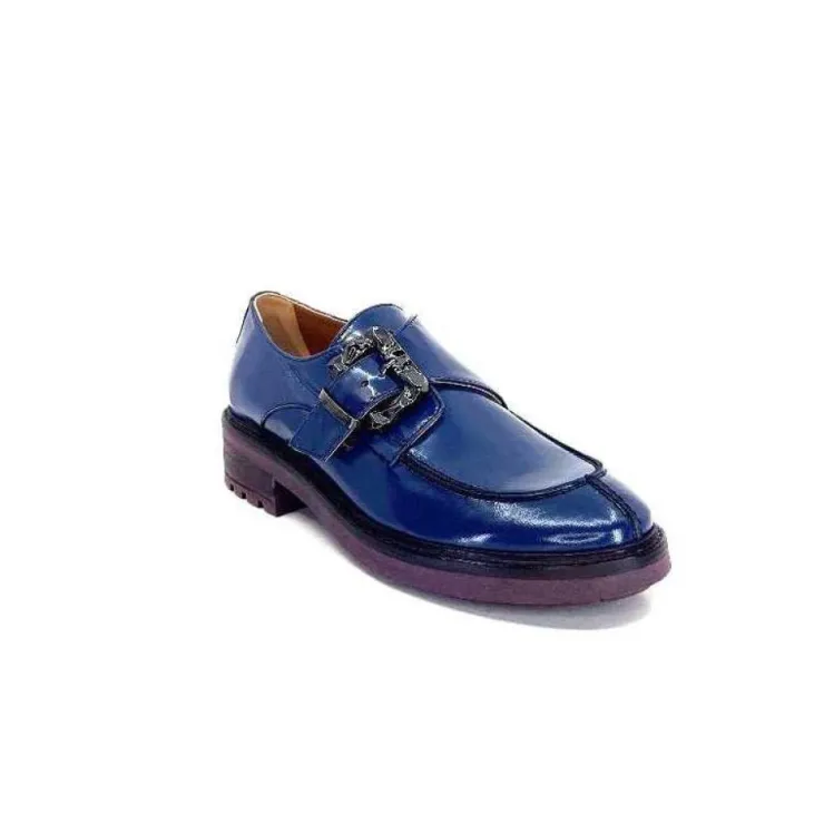 Donna Carolina 50.912.012 Cuir Spazzolato Bleu*Femme Mocassins