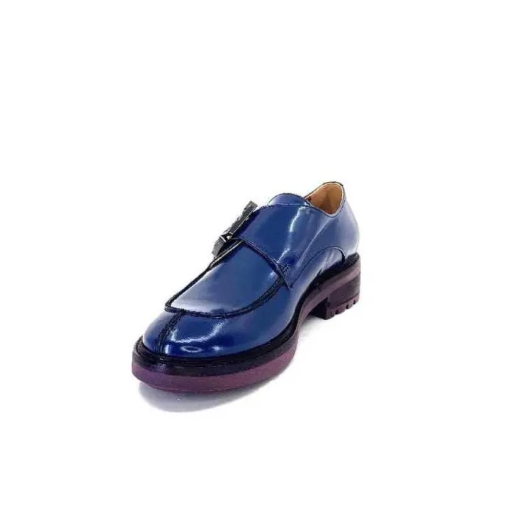 Donna Carolina 50.912.012 Cuir Spazzolato Bleu*Femme Mocassins