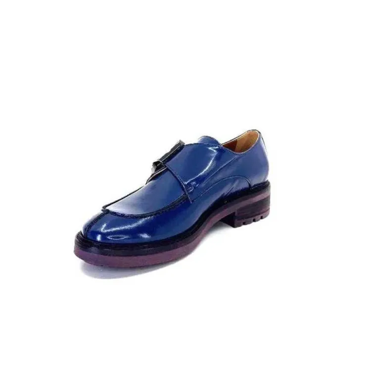 Donna Carolina 50.912.012 Cuir Spazzolato Bleu*Femme Mocassins