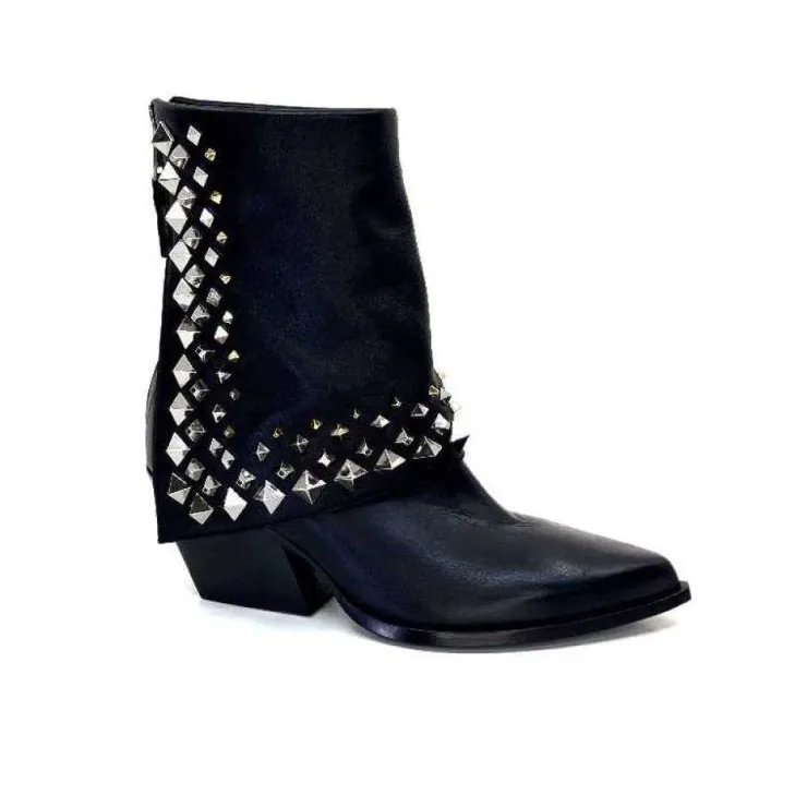 Elena iachi E3710 Cuir Noir*Femme Bottines